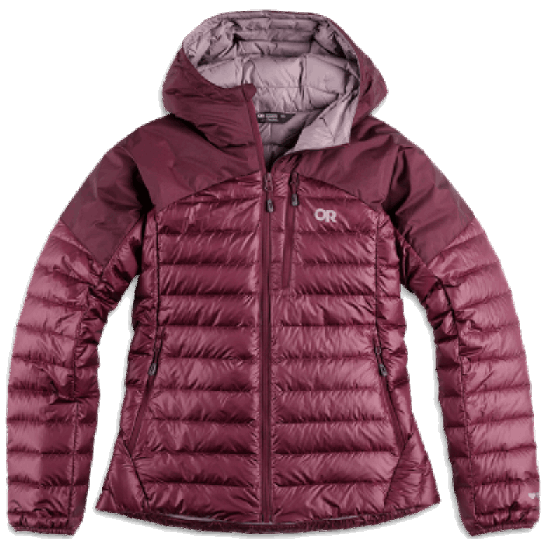 Outdoor Research Damen Helium Daunen Hoodie Kalamata