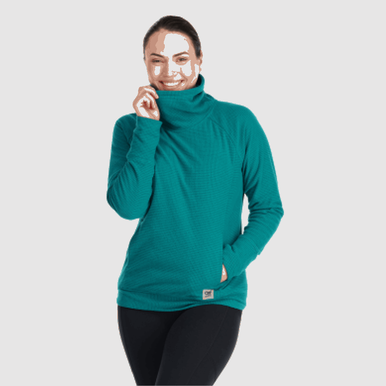Outdoor Research Trail-Mix-Cowl-Pullover Für Damen Deep Lake