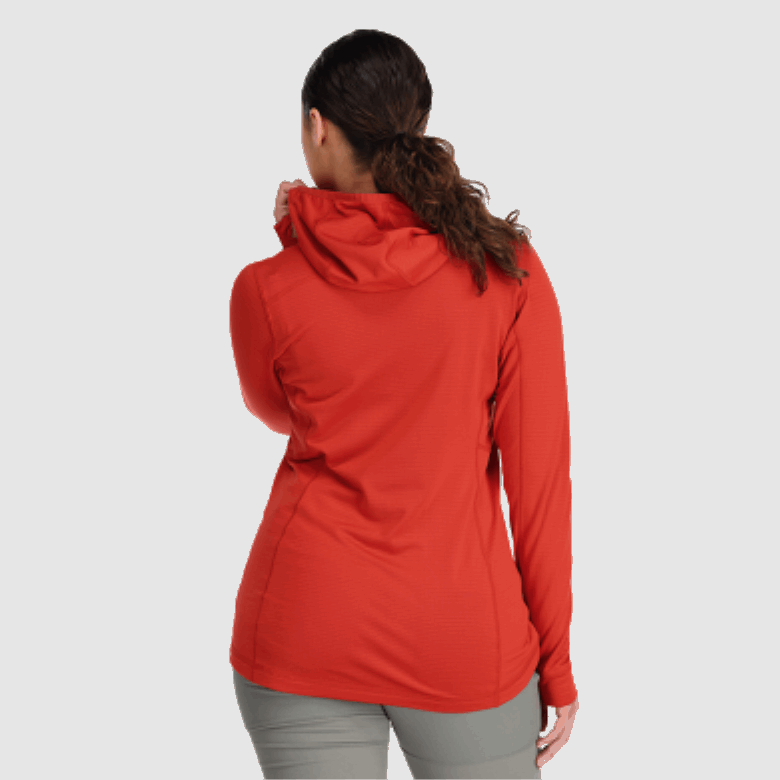 Outdoor Research Vigor Damen-Hoodie Mit Durchgehendem Reißverschluss Plus Cranberry
