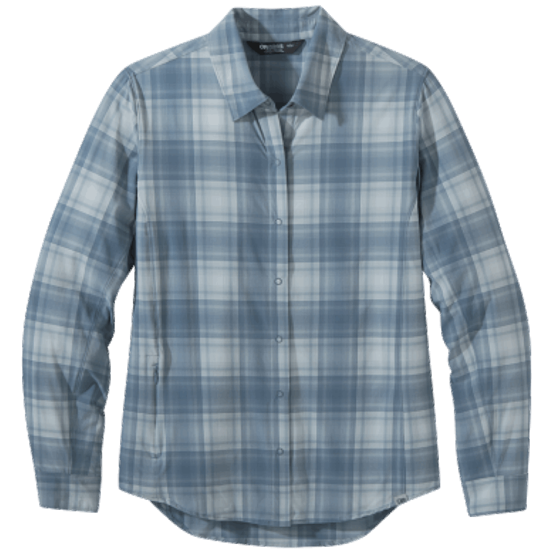 Outdoor Research Astroman L/s Sonnenshirt Nimbus Kariert Damen