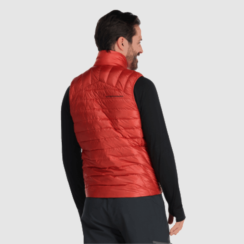 Outdoor Research Herren Helium Daunenweste Cranberry