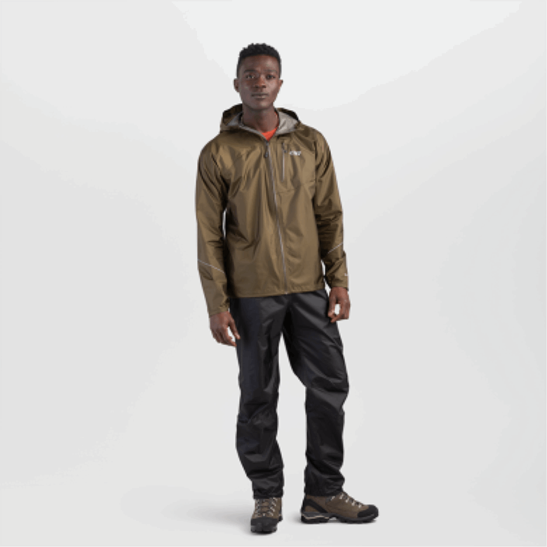 Outdoor Research Herren Regenhose Helium Schwarz