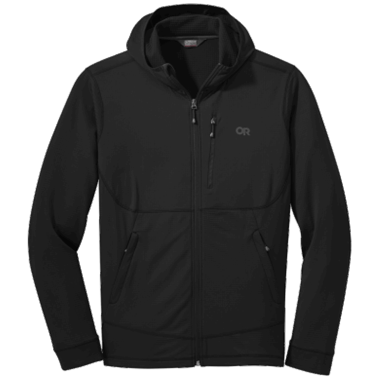 Outdoor Research Herren Vigour Hoodie Mit Durchgehendem Reißverschluss Schwarz