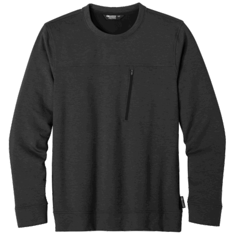 Outdoor Research Herren Emersion Fleece Crew Black Heather