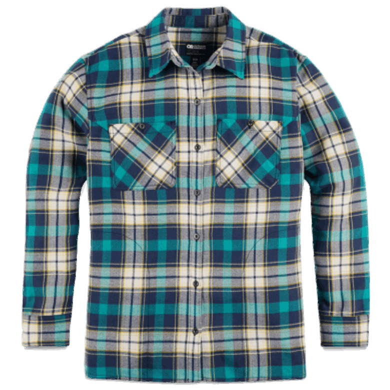 Outdoor Research Damen-Feedback-Flanellhemd Deep Lake Plaid