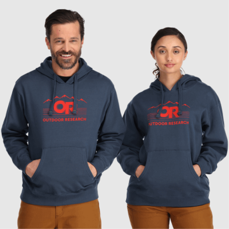 Outdoor Research Advocate Hoodie Marineblau/Cranberry