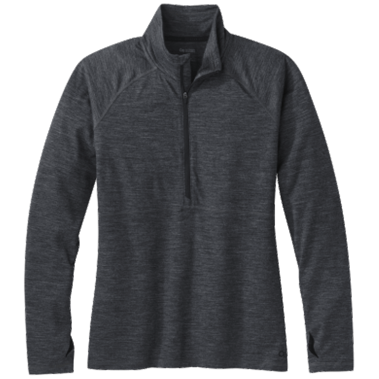 Outdoor Research Alpine Onset Merino Halbreißverschluss Für Damen Anthrazit Meliert
