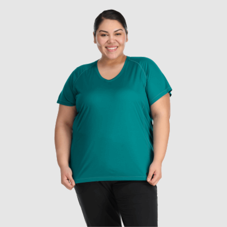 Outdoor Research Damen Echo Plus Size T-Shirt Deep Lake