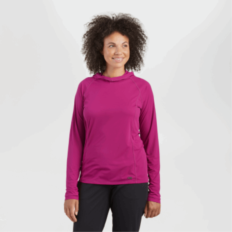 Outdoor Research Damen Echo Plus Size Hoodie Fuchsia