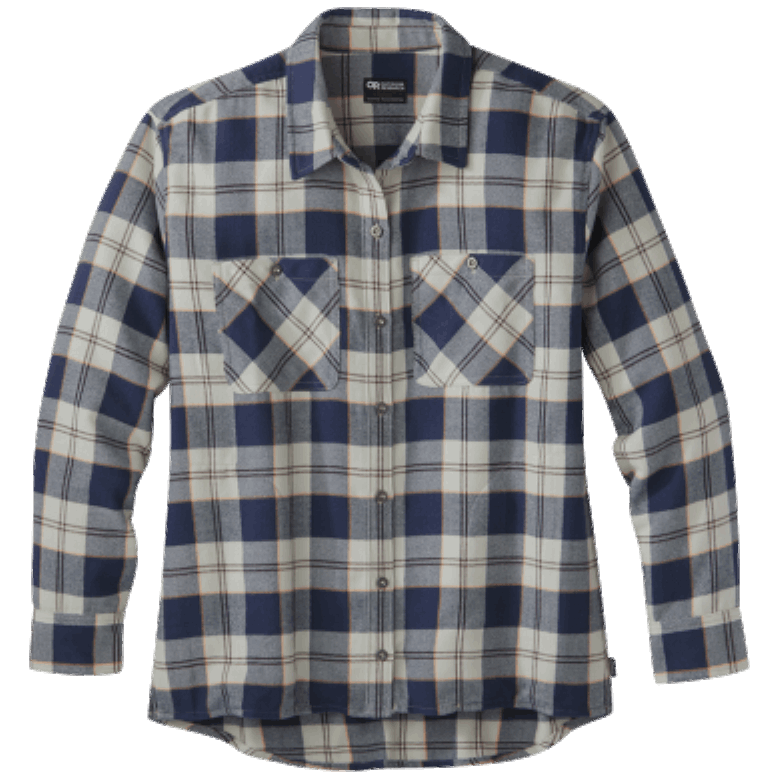 Outdoor Research Damen-Feedback-Flanellhemd - Solid Sand Plaid