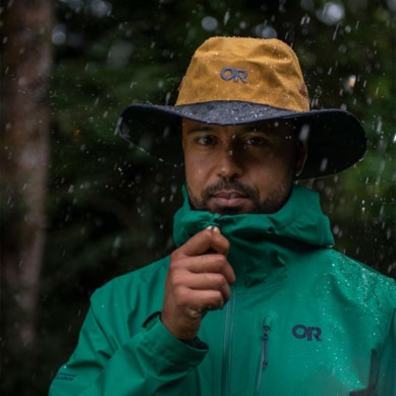 Outdoor Research Seattle Sombrero Regenhut Schwarz