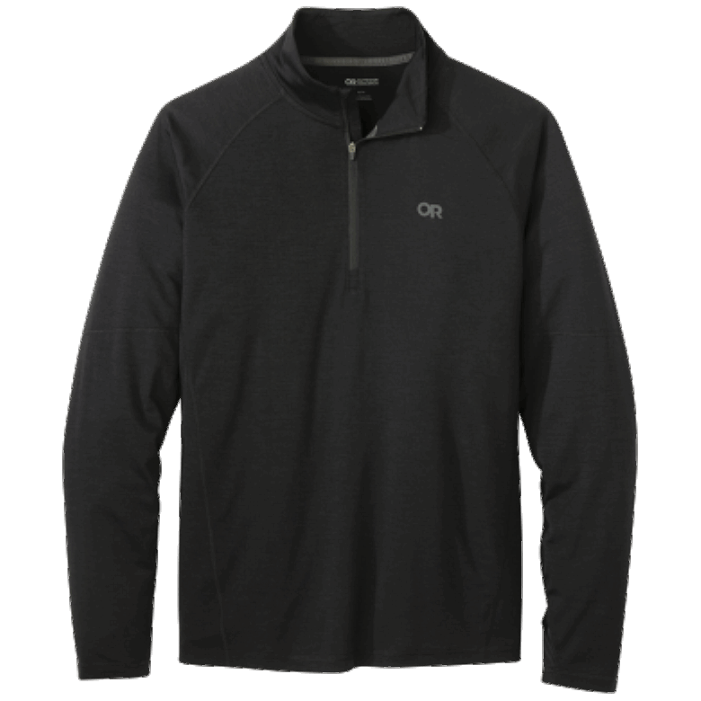 Outdoor Research Herren Alpin Onset Merino Quarter Zip Schwarz