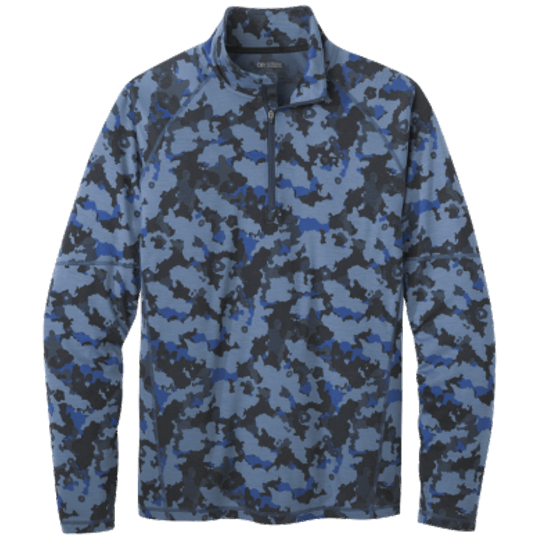 Outdoor Research Alpine Onset Merino Quarter Zip Für Herren Marineblau Camo