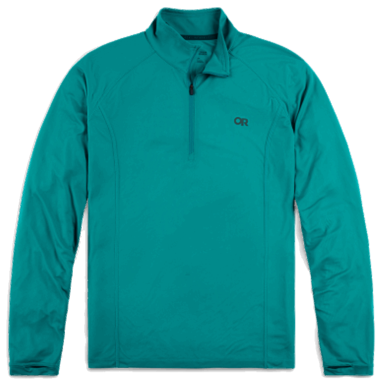 Outdoor Research Herren Echo Quarter Zip Deep Lake