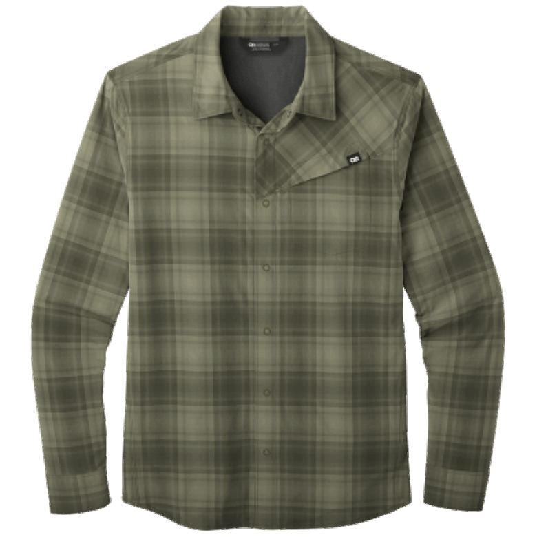 Outdoor Research Herren Astroman L/S Sun Shirt Fatigue Plaid