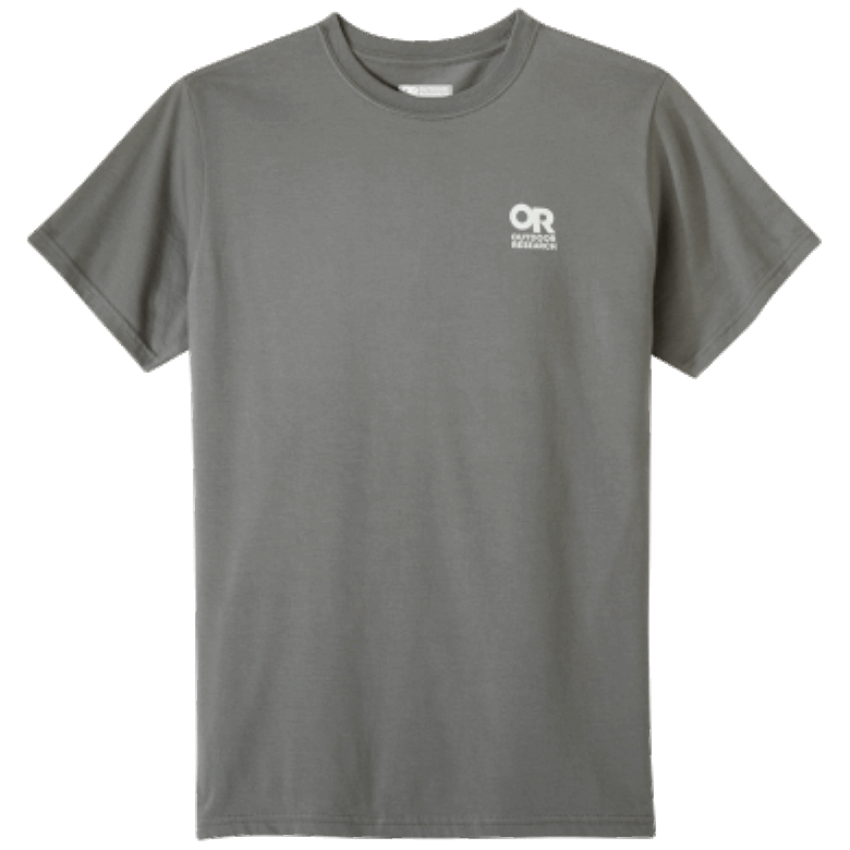 Outdoor Research T-Shirt Mit Lockup-Logo Auf Der Brust, Anthrazit/Weiß