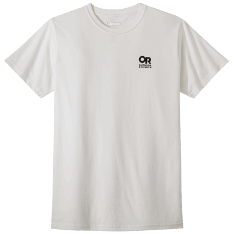 Outdoor Research Lockup T-Shirt Mit Logo Auf Der Brust, Weiß/schwarz