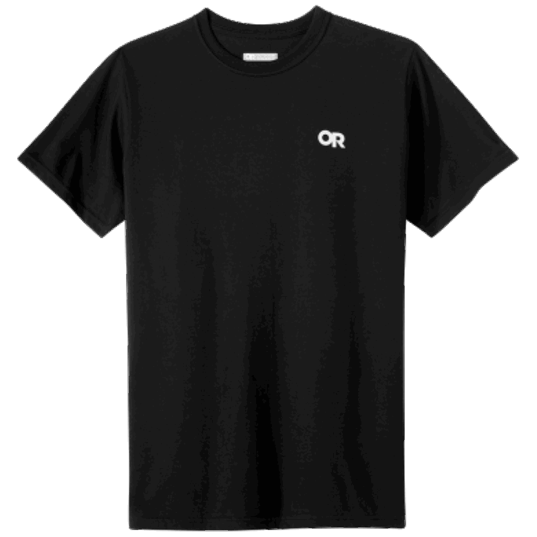 Outdoor Research Lockup Logo T-Shirt Hinten Schwarz/weiß