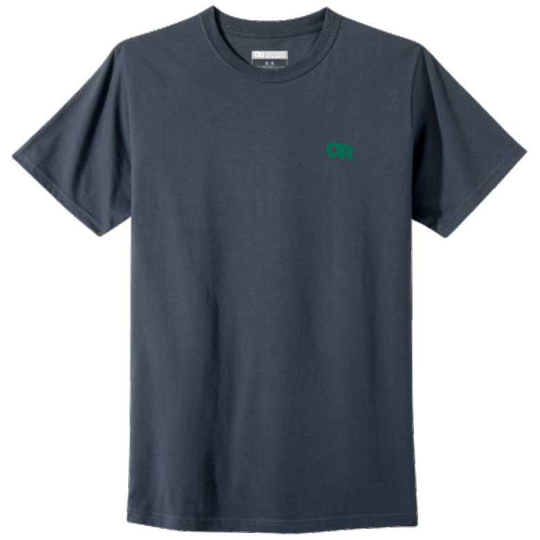 Outdoor Research T-Shirt Mit Lockup-Logo Auf Der Rückseite Marineblau/Sprout