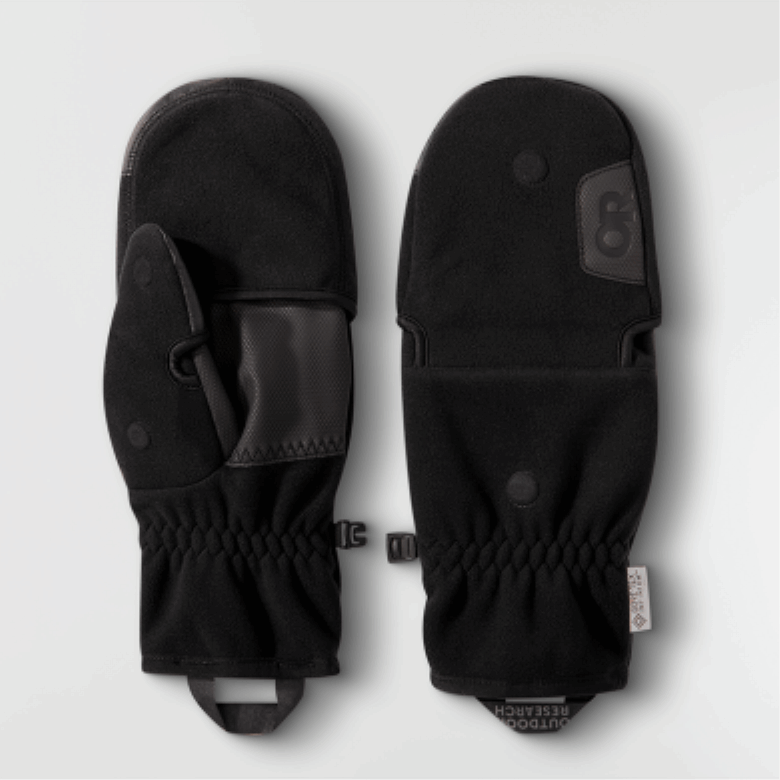 Outdoor Research Gripper Plus Umwandelbare Fäustlinge Schwarz
