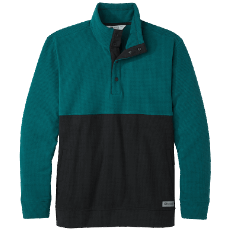 Outdoor Research Trail Mix Snap Pullover Ii Für Herren Baumlinie/schwarz