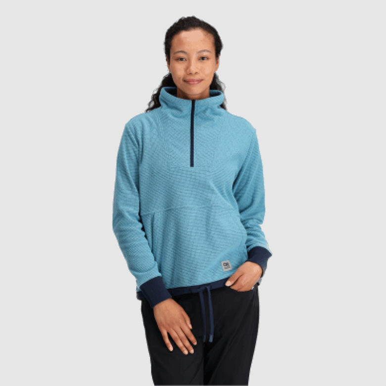 Outdoor Research Damen-Trailmix-Pullover Mit Viertelreißverschluss Mineral