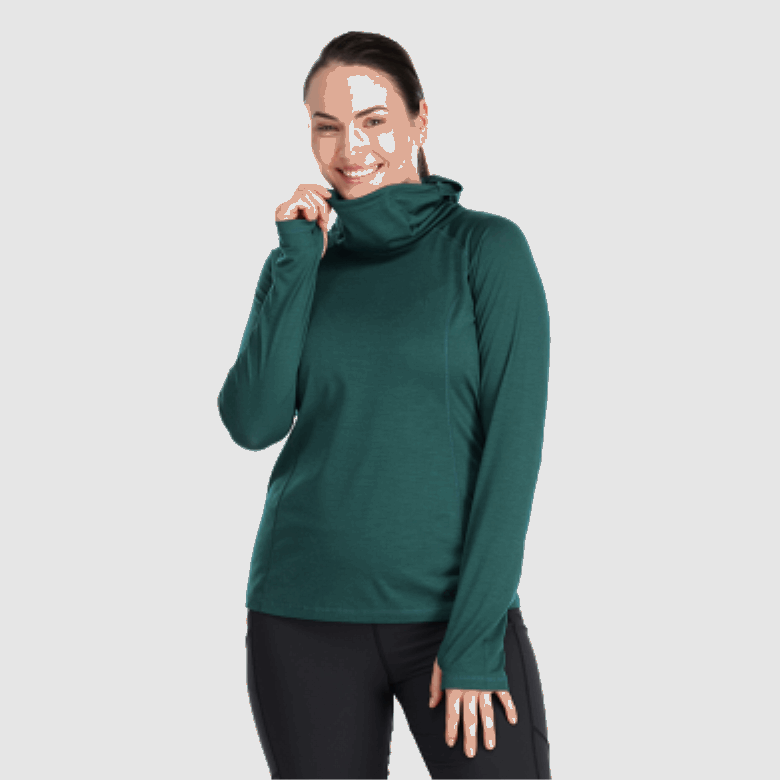 Outdoor Research Alpine Onset Merino 150 Hoodie Treeline Für Damen