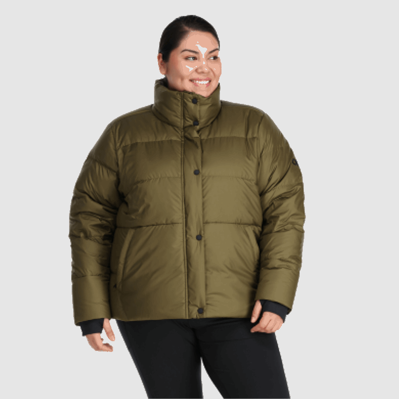 Outdoor Research Damen Coldfront Daunenjacke Plus Loden