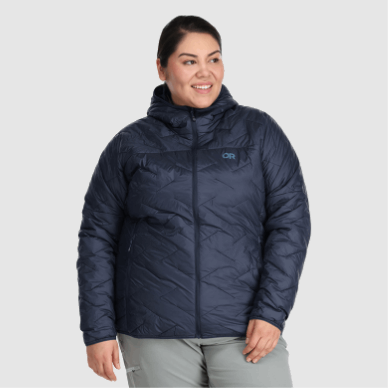 Outdoor Research Superstrand Lt Hoodie-plus Für Damen Marineblau