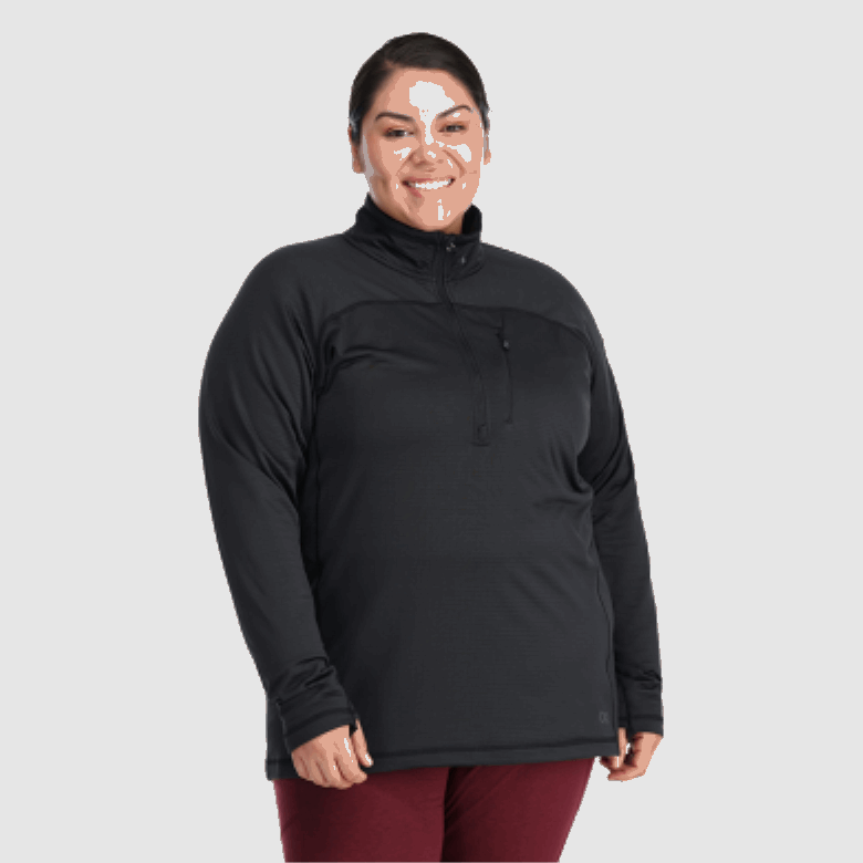 Outdoor Research Vigor Half Zip-plus Schwarz Für Damen