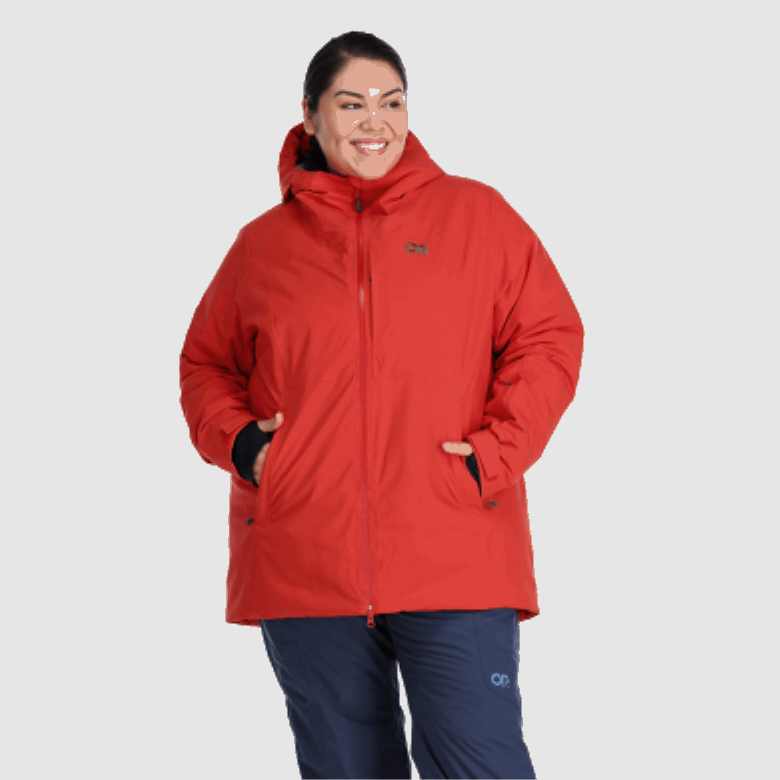 Outdoor Research Snowcrew Damenjacke Plus Cranberry