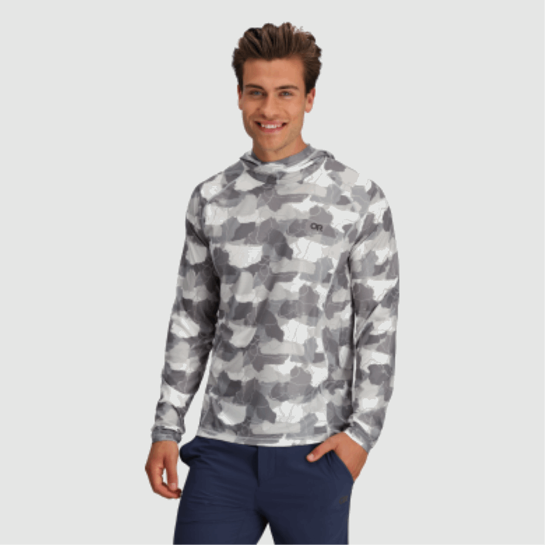 Outdoor Research Herren-Hoodie Mit Echo-Print Snow Camo