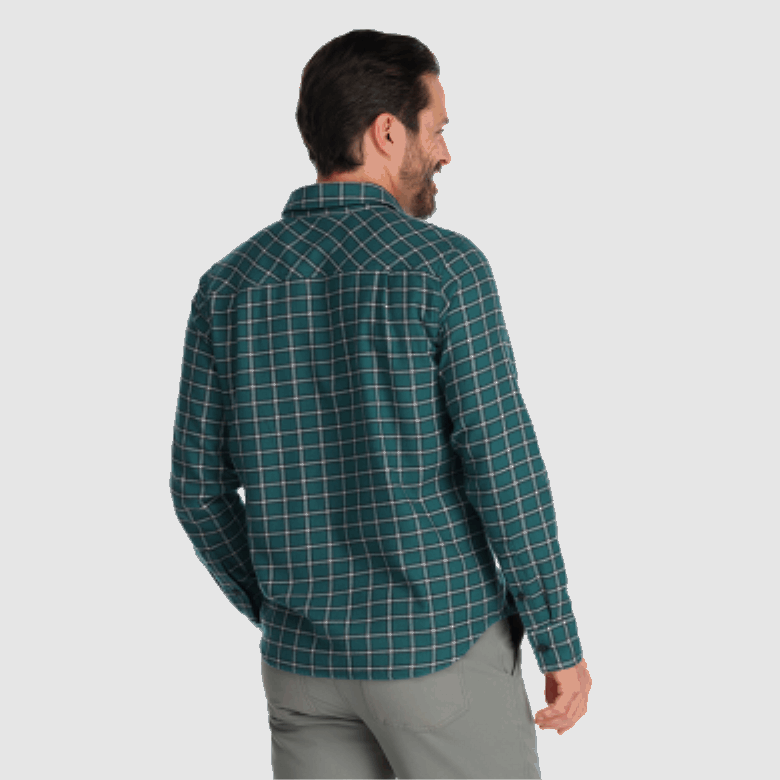 Outdoor Research Herren-Feedback Flanellhemd Hell Kariert