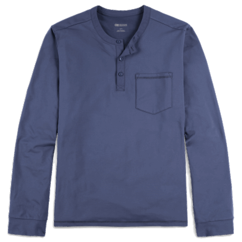 Outdoor Research Bariton Langarm Henley Marineblau Für Herren