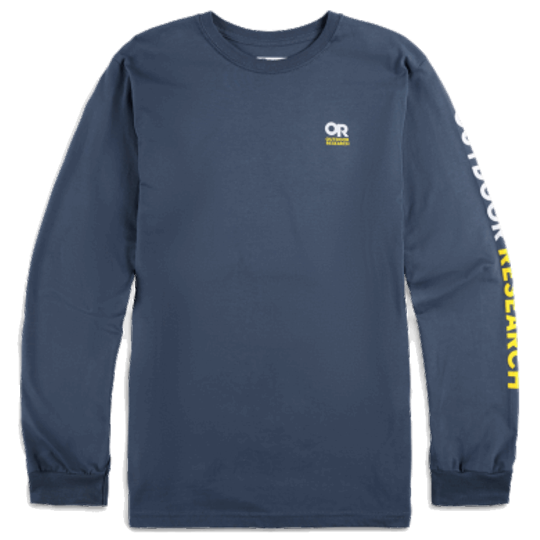Outdoor Research Oder Lockup T-Shirt Mit Logo Auf Der Brust, Marineblau/Lärche