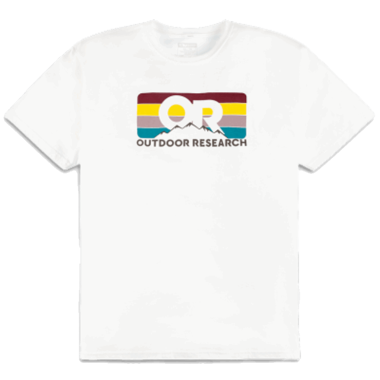 Outdoor Research Oder Advocate Streifen T-Shirt Weiß