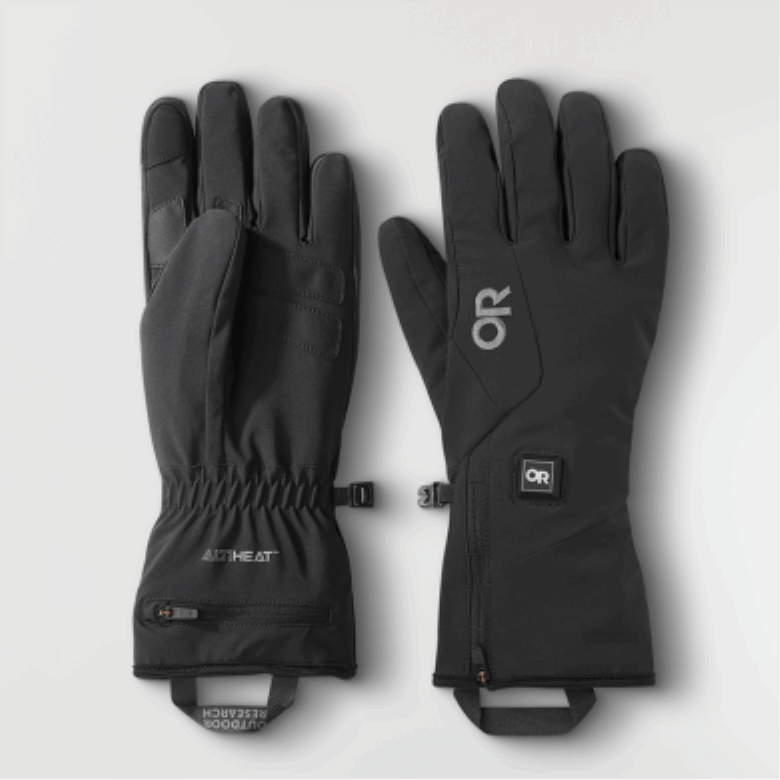 Outdoor Research SureShot Beheizbare Softshell-Handschuhe Für Herren Schwarz